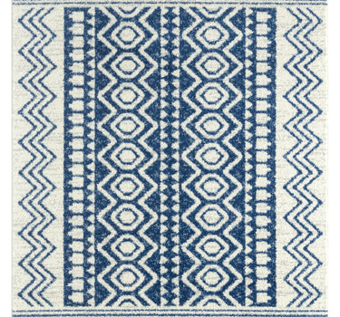 Casa Contemporary Shapes Blue Rug