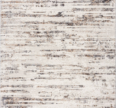 Dunes Linear Distressed Brown Rug