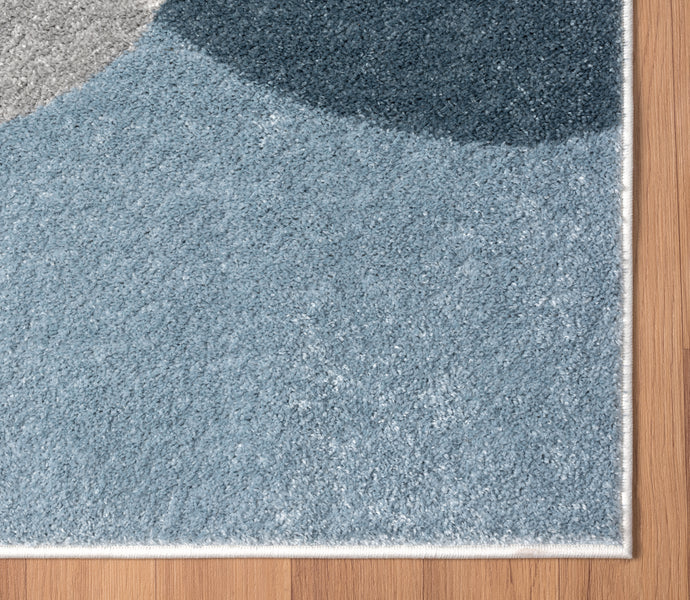 Deco Abstract Blue Rug – Abanirugs