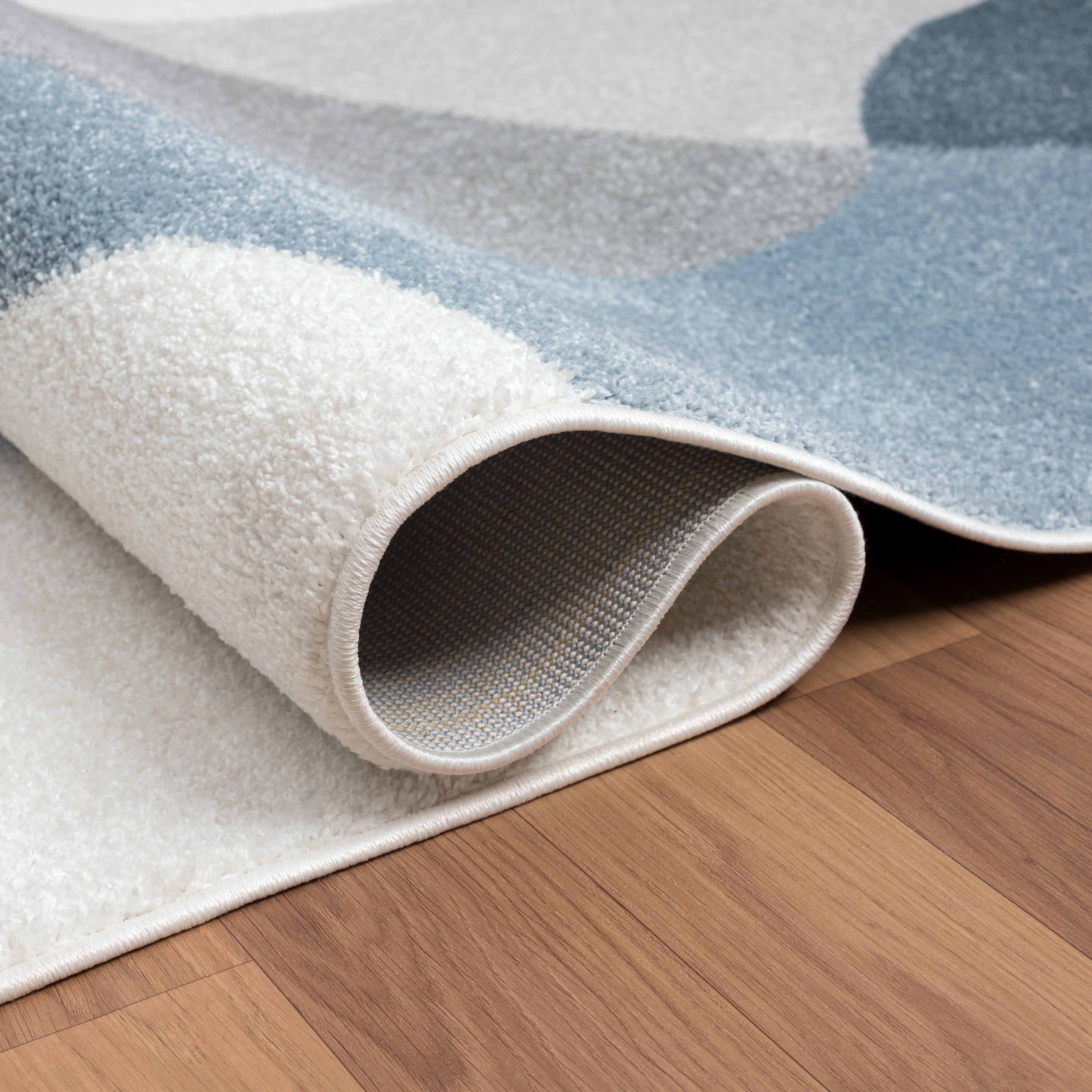 Deco Abstract Blue Rug – Abanirugs