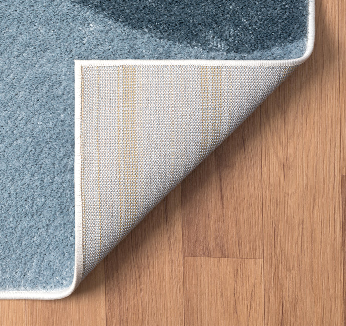 Deco Abstract Blue Rug – Abanirugs