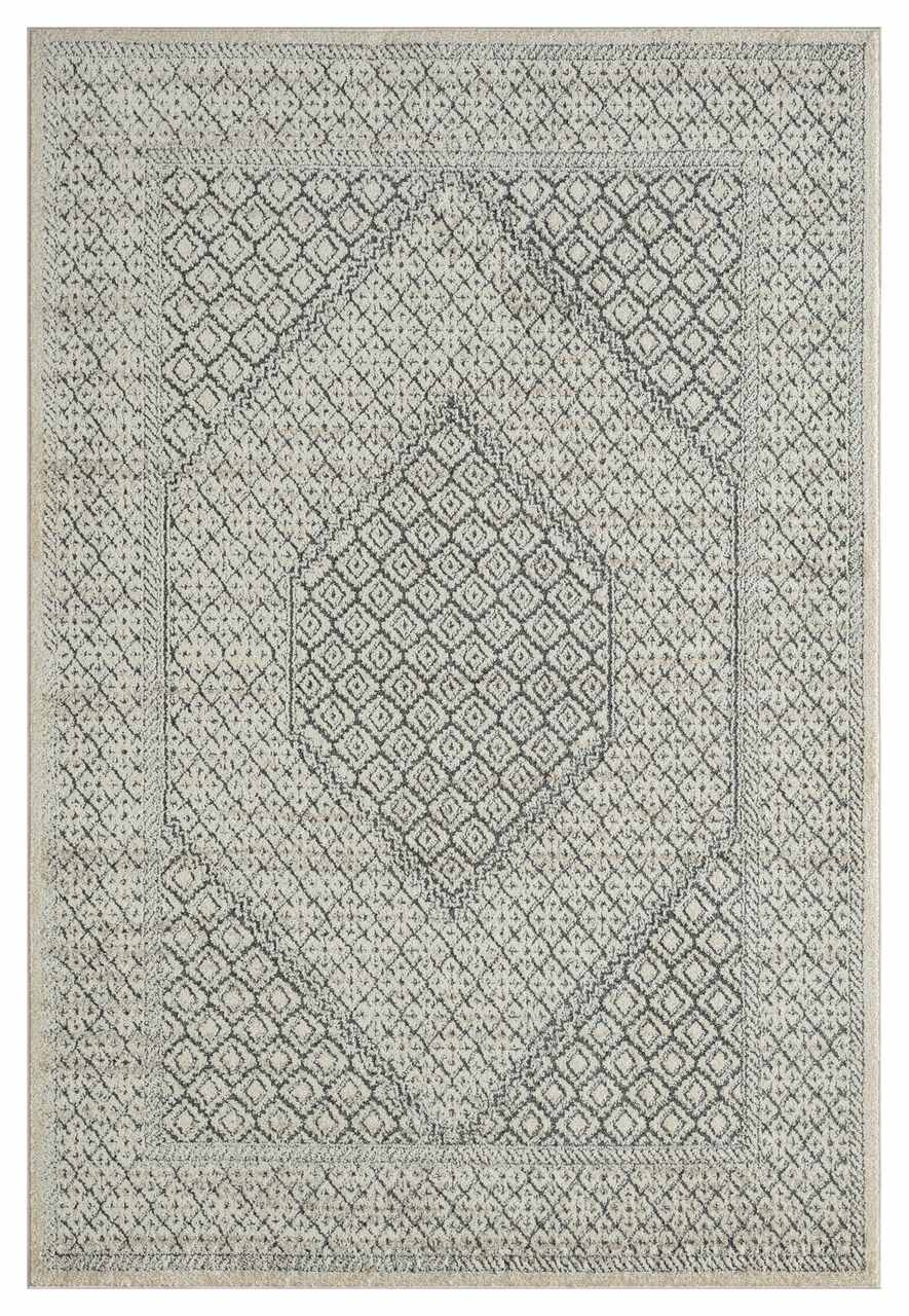 Decagon Rug Cabo Urban Hexagon Medallion Grey Rug – Abanirugs