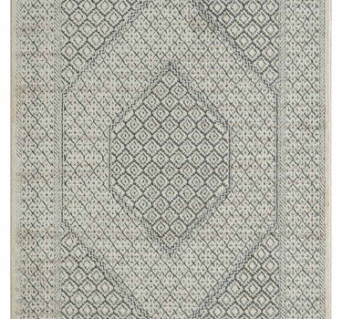 Cabo Urban Hexagon Medallion Grey Rug