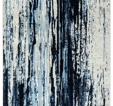Laguna Drip Lines Blue Rug