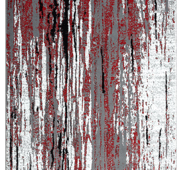 Laguna Drip Lines Red Rug