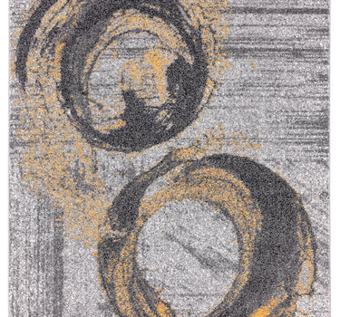 Laguna Painted Swirl Yellow Rug