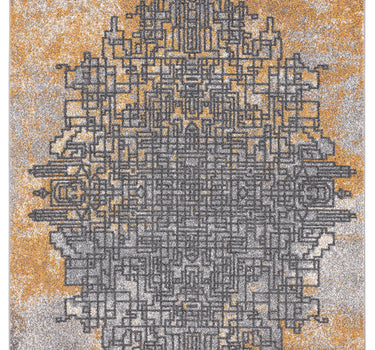 Laguna Painted Swirl Yellow Rug