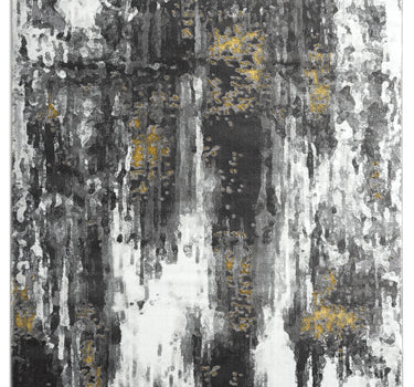 Luna Abstract Glam Grey Rug