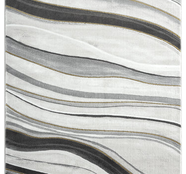 Luna Line Art Grey Rug