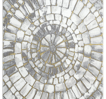 Luna Spiral Grey Rug