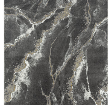 Luna Marble Black Rug