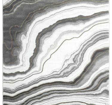 Luna Granite Lines Grey Rug