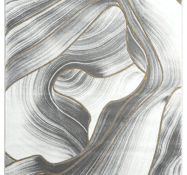 Luna Abstract Grey Rug
