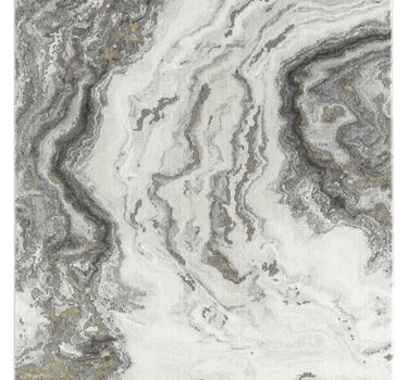 Luna Modern Droplet Grey Rug