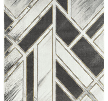 Luna Modern Angular Grey Rug