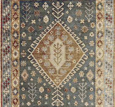 Mesa Southwest Tribal Medallion Green Rug