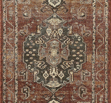 Mesa Southwest Tribal Medallion Red Rug