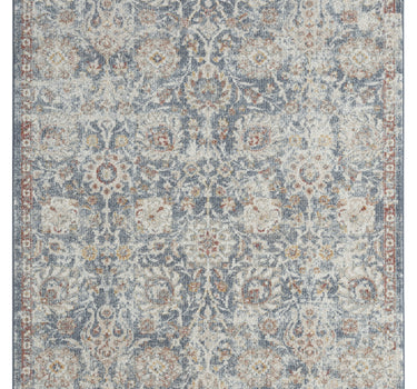 Milas Floral Blue Rug