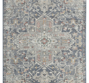 Milas Medallion Vintage Blue Rug