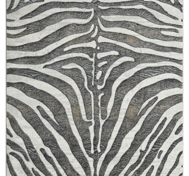 Nova Brown Zebra Print Rug