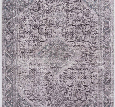Paloma Brown Vintage Medallion Washable Rug