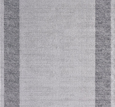 Quartz Grey Bordered Rug