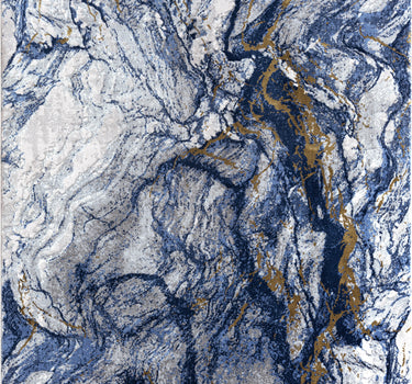 Regal Marble Washable Blue Rug