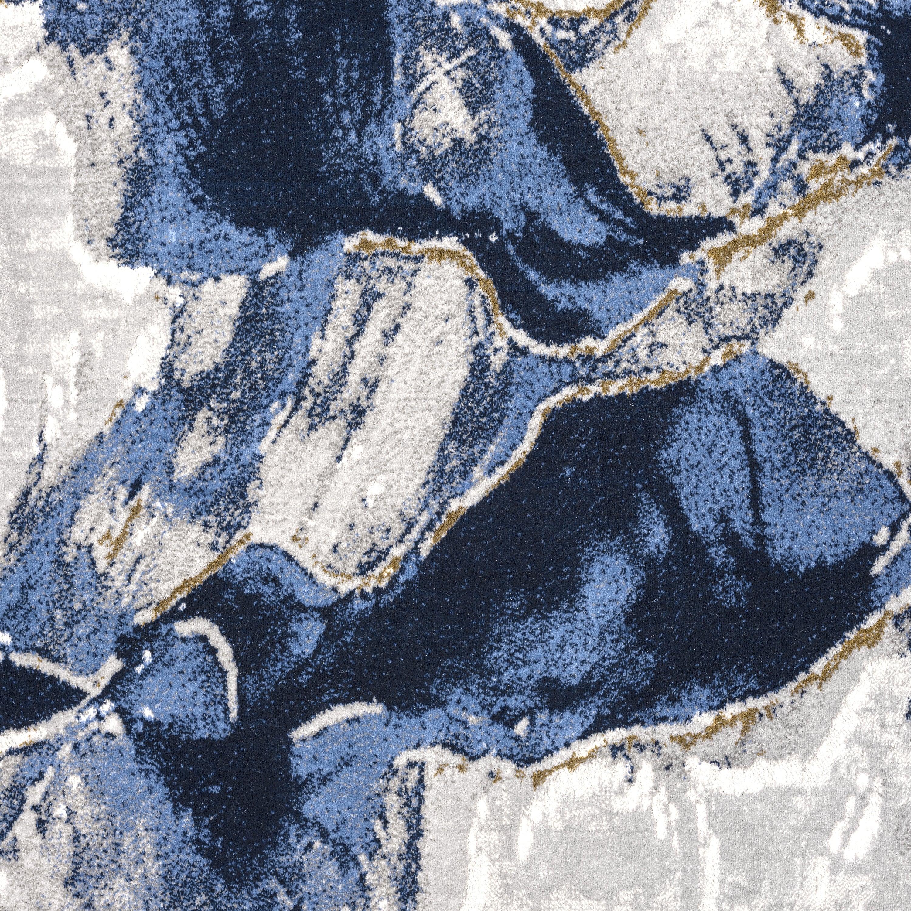Rigal Rugs Regal Abstract Washable Blue Rug – Abanirugs