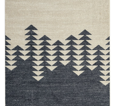 Tulum Cream Grey Arrows Rug