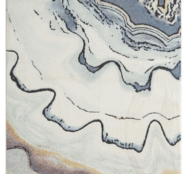 Venus Gears Grey Blue Rug