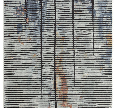Venus Grey Black Striped Rug
