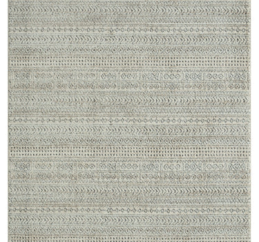 Cabo Tribal Stripes Grey Rug