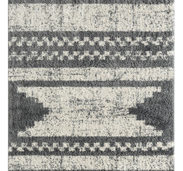 Willow Tetris Shag Grey Rug