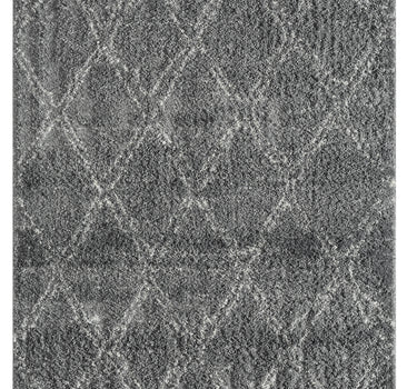 Willow Diamond Mesh Shag Grey Rug