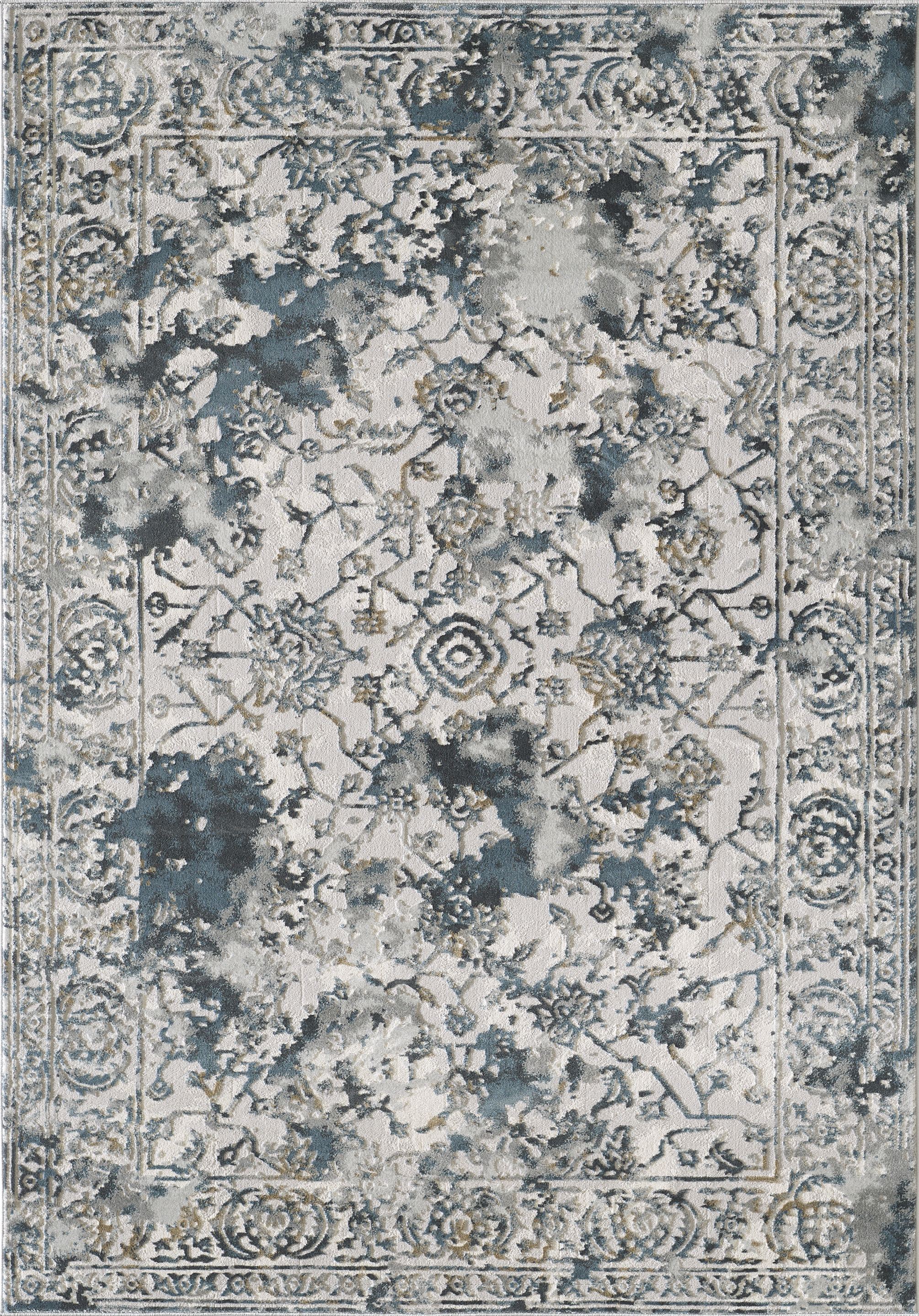 Vista Collection Rugs Vista Distressed Grey Blue Rug – Abanirugs